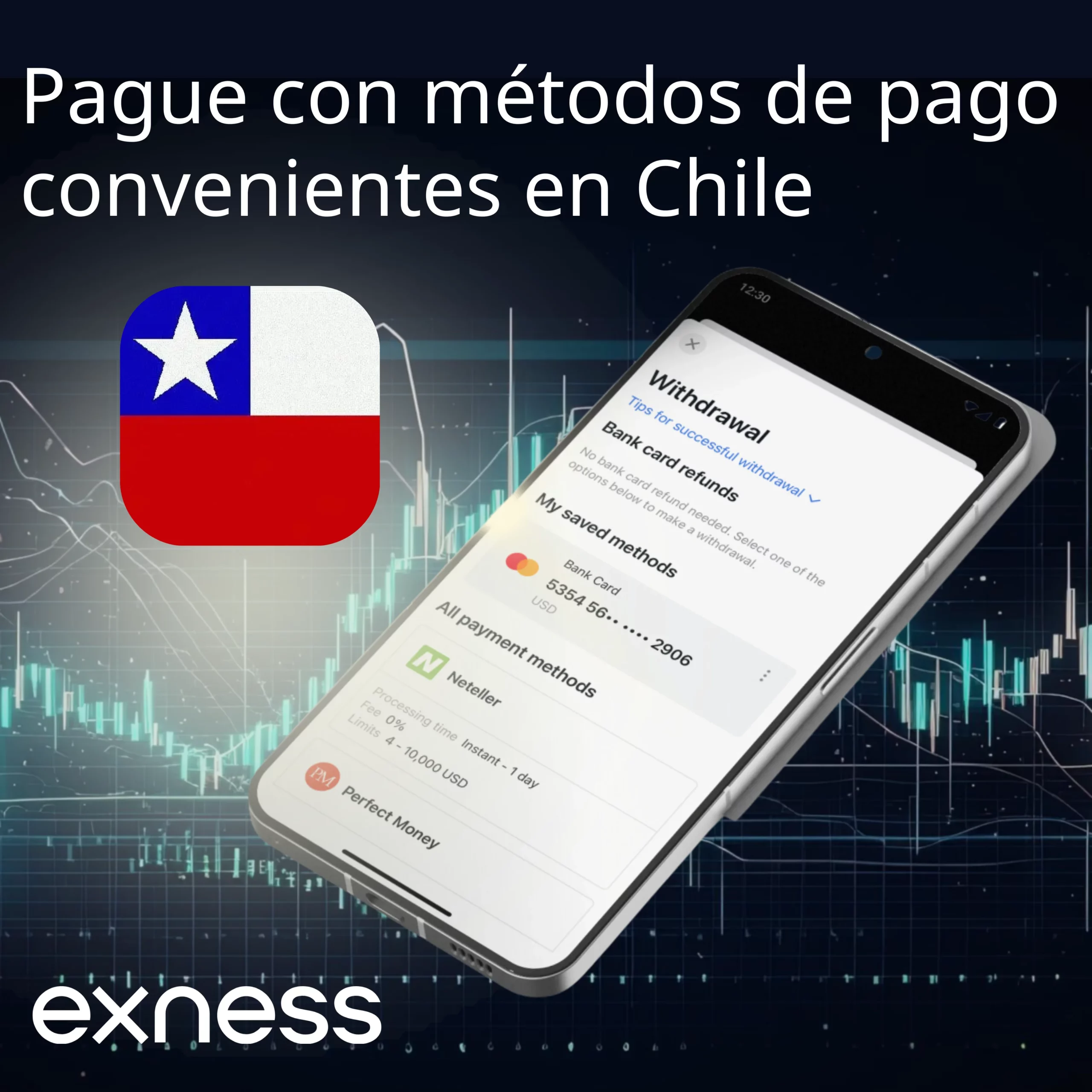 Opciones de pago en Exness para comerciantes de Chile