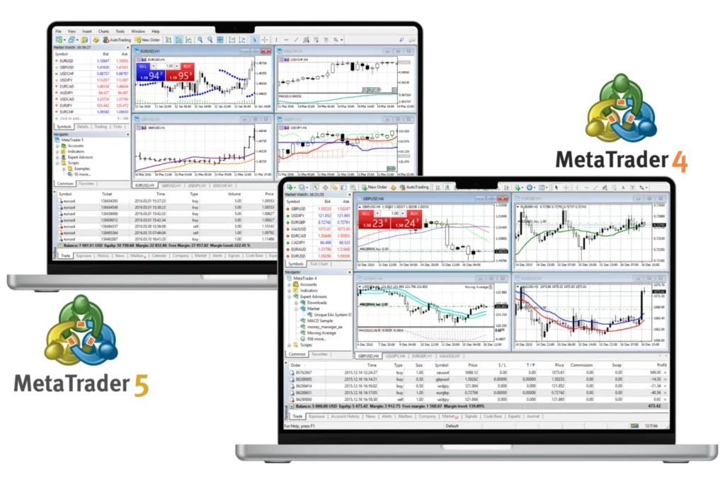 Terminal Web de Exness vs MetaTrader 4/5