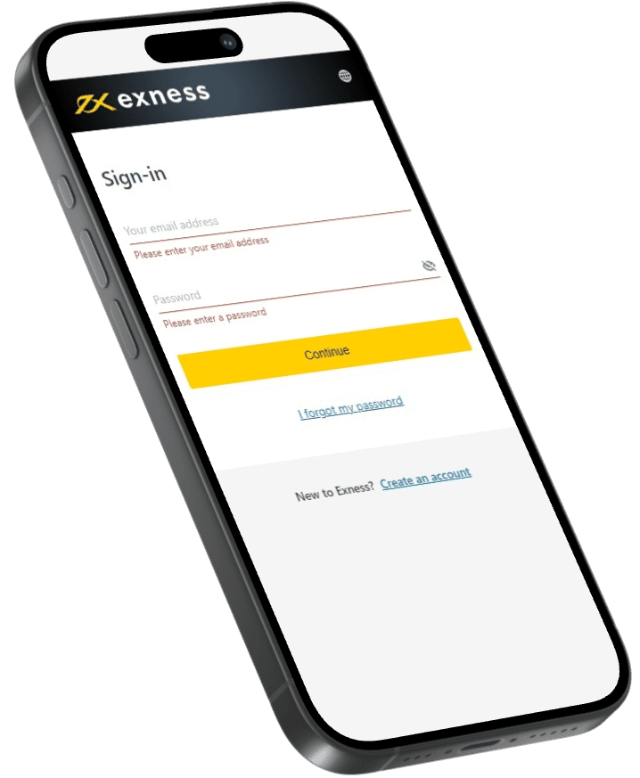 Exness sign-up